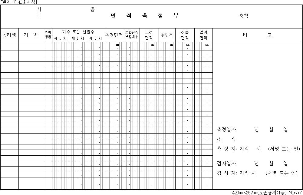 [시읍·군·구면]면적측정부